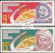 Známky Kuba 1964 Kozmonauti nerazítkovaná séria MNH - Kliknutím na obrázok zatvorte -